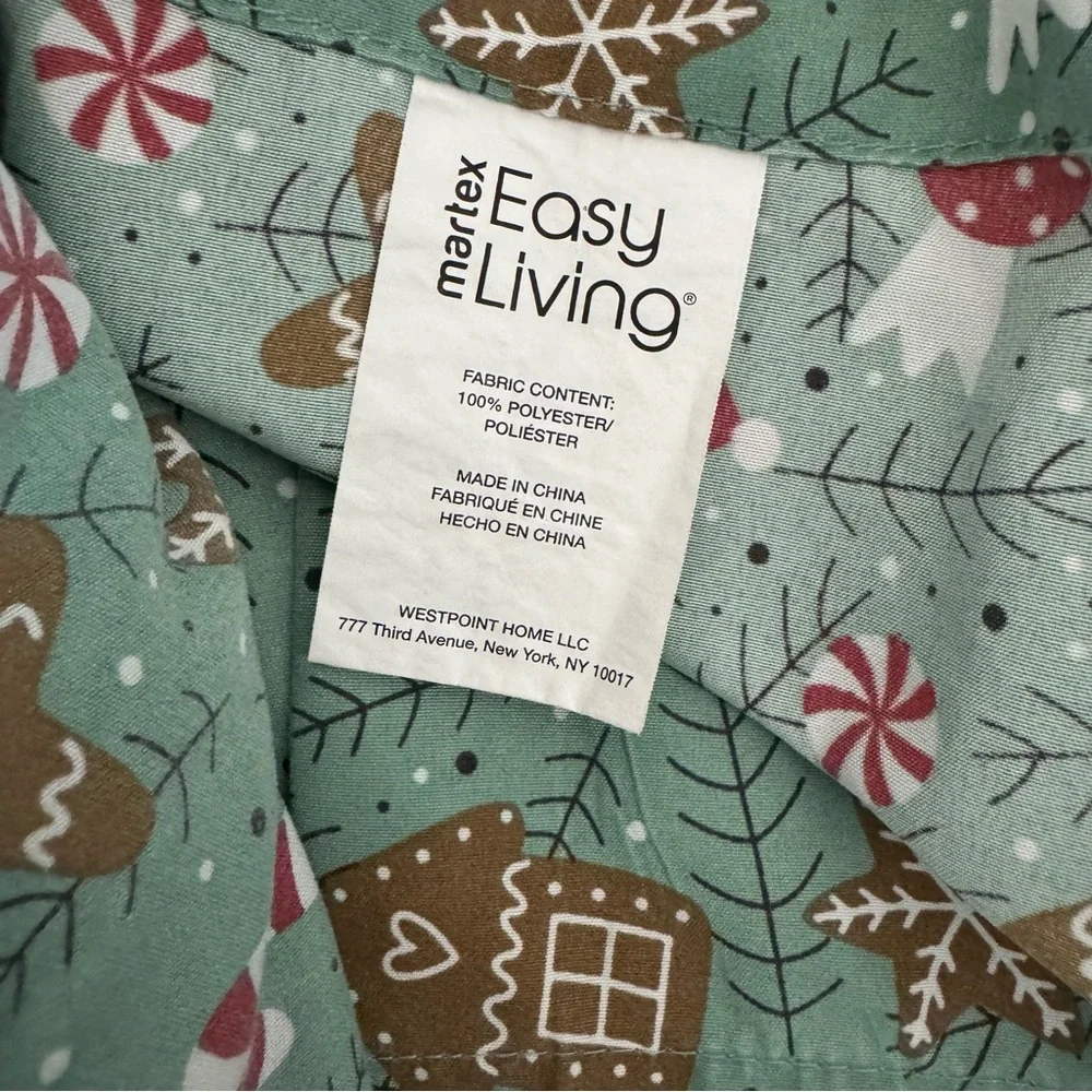 Martex‎ Holiday Full Gingerbread Sheet Set